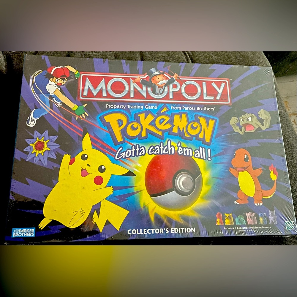 NEW Pokemon Collector's Edition Monopoly Board Game 1999 FACTORY SEALED